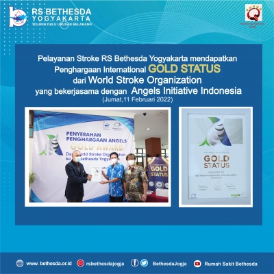 Penyerahan penghargaan dari World Stroke Organization (WSO) Gold Status untuk Pelayanan Stroke RS Be