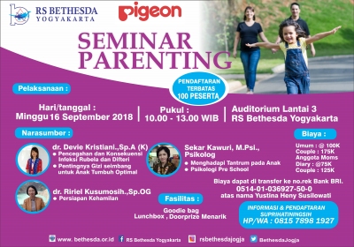 SEMINAR PARENTING DI RS BETHESDA YOGYAKARTA