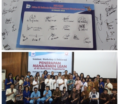 Deklarasi Penerapan Manajemen Lean di RS Bethesda Yogyakarta (Auditorium,18 Oktober 2018 )