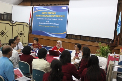 Survei Verifikasi Akreditasi rumah sakit versi 2012 (PPS) 1 oleh Komisi Akreditasi Rumah Sakit (KARS)