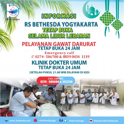 RS BETHESDA YOGYAKARTA TETAP BUKA SELAMA LIBUR LEBARAN
