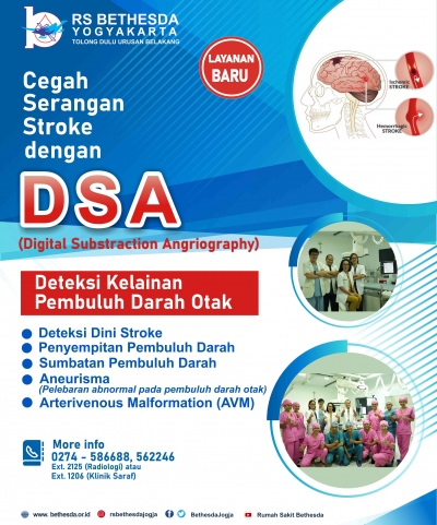 RS Bethesda Yogyakarta membuka layanan baru DSA  (Digital Substraction Angriography) 