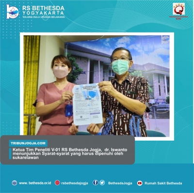  RS Bethesda bersama tujuh universitas kenamaan tanah air, didapuk oleh pemerintah pusat, untuk melangsungkan penelitian terkait vaksin anyar Covid-19 , yang bertajuk Fusion Protein Vaccine (V-01). 