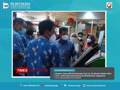 Tingkatkan Kualitas Layanan Antrean Online, Direktur Utama BPJS Kesehatan Kunjungi RS Bethesda Yogyakarta