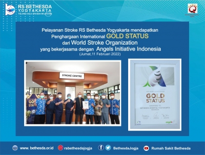 Penyerahan penghargaan dari World Stroke Organization (WSO) Gold Status untuk Pelayanan Stroke RS Bethesda Yogyakarta