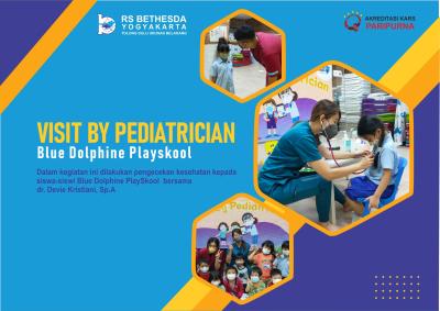 Kegiatan Visit by Pediatrician dengan Blue Dolphin PlaySkool, pengecekan kesehatan kepada siswa-siswi  bersama dr. @dr.deviekristiani
