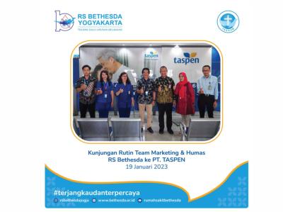 Kunjungan rutin team marketing dan humas RS Bethesda ke PT TASPEN