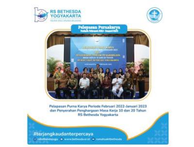 Pelepasan Purna Karya Periode Februari 2022-Januari 2023 Rs Bethesda Yogyakarta