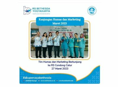 Tim Humas dan Marketing berkunjung ke RS Concong Catur yang bekerjasama dengan RS Bethesda Yogyakarta