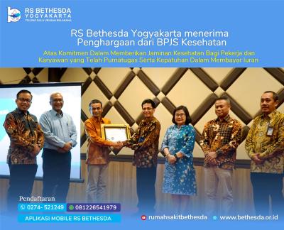 RS Bethesda Yogyakarta menerima Penghargaan dari BPJS Kesehatan 