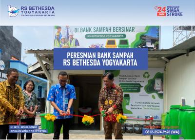 Peresmian Bank Sampah Bersinar RS Bethesda Yogyakarta.