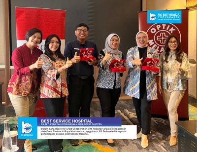 RS Bethesda Yogyakarta Raih Penghargaan Best Service Hospital! Dalam Ajang Reach for Great Collaboration with Hospital oleh Great Eastern