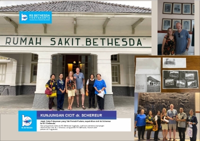 Jejak Cinta Pelayanan yang Tak Pernah Padam, Napak Tilas Cicit dr. Schereur ke RS Bethesda.Hari yang penuh makna di RS Bethesda Yogyakarta, saat kami menerima kunjungan istimewa dari cicit dr. J. Schereur, sang pendiri Rumah Sakit Bethesda.
