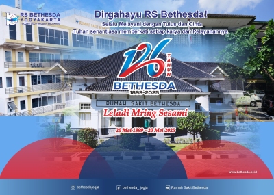Selamat & Sukses HUT ke-126 RS Bethesda Yogyakarta, 20 Mei 1899 – 20 Mei 2025 126 tahun bukan sekadar angka, tapi jejak panjang penuh kasih, dedikasi, dan pengabdian.  Dari Petronella hingga menjadi RS Bethesda yang dikenal luas,