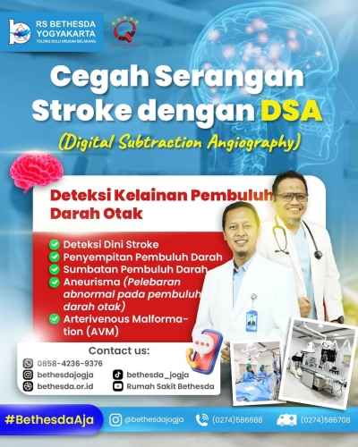 Prevent Stroke Early with DSA! Digital Subtraction Angiography (DSA) is an advanced examination used to detect abnormalities in the brain's blood vessels, such as narrowing, blockage, aneurysms, and arteriovenous malformations (AVM).