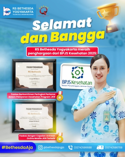Congratulations and Proud Moment! Bethesda Hospital Yogyakarta has received prestigious recognition from BPJS Kesehatan