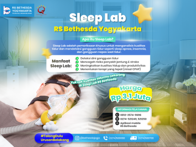 Sleep Lab membantu mendeteksi gangguan tidur seperti sleep apnea, insomnia, hingga masalah napas saat tidur secara lebih akurat.