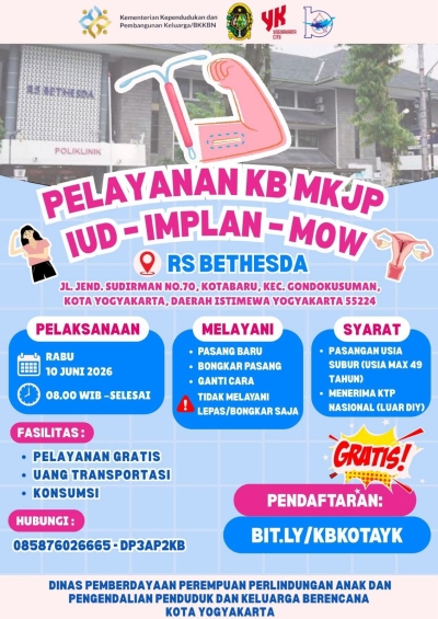 PELAYANAN KB MKJP GRATIS DI RS BETHESDA YOGYAKARTA
